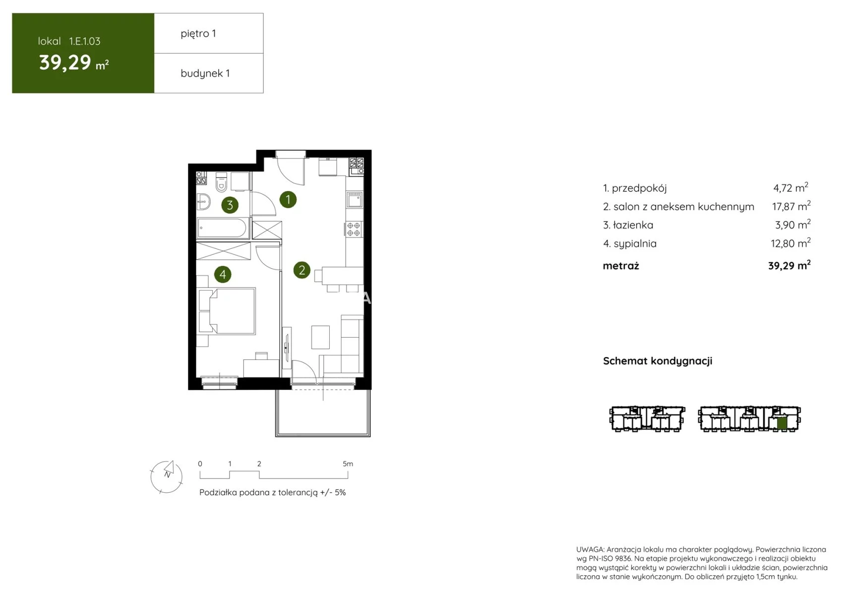 2 pokoje, mieszkanie 39,29 m², piętro 1, oferta nr , BS2-MS-303998-4, Kraków, Prądnik Biały, Pękowicka