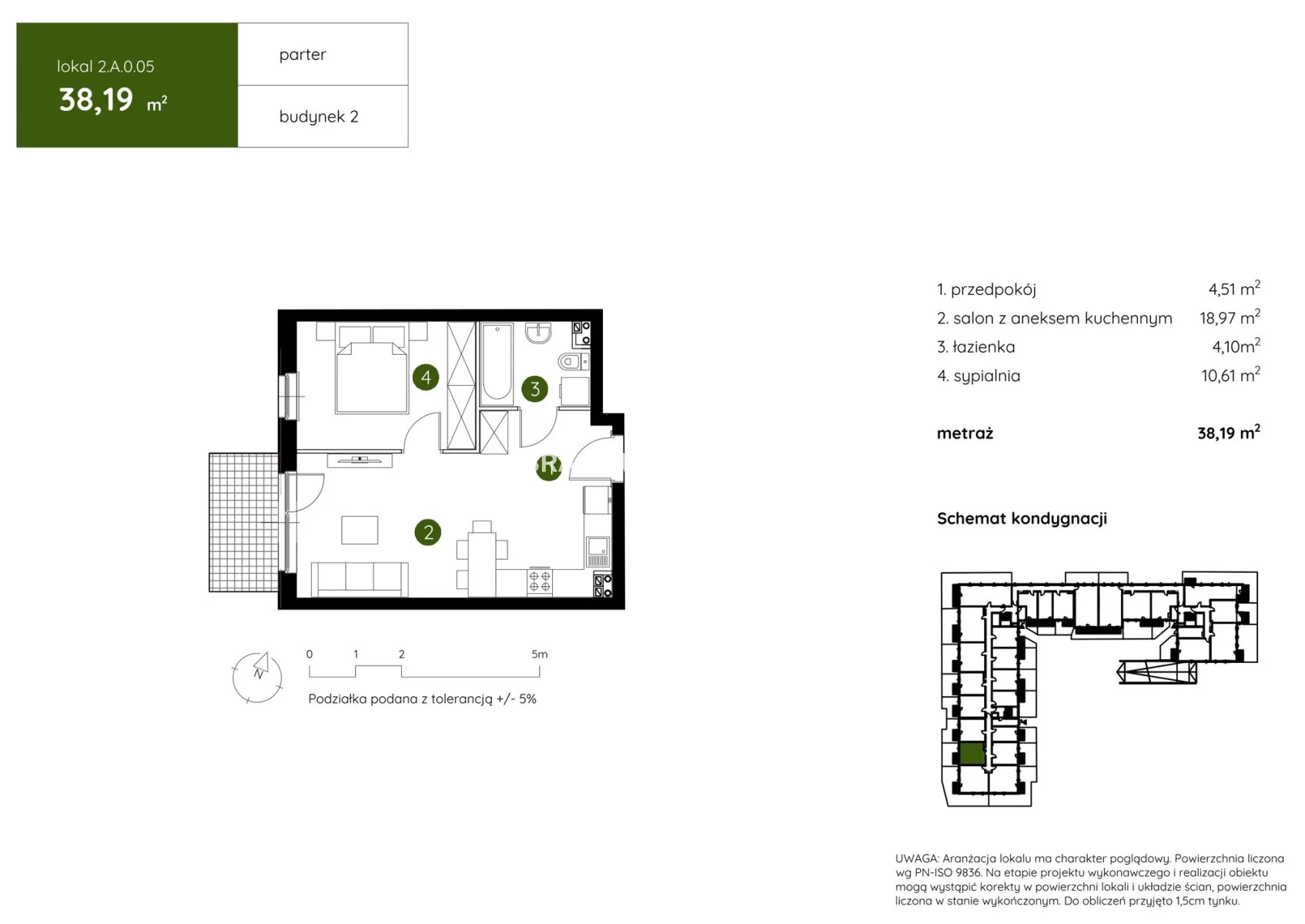2 pokoje, mieszkanie 38,19 m², parter, oferta nr , BS2-MS-304196-4, Kraków, Prądnik Biały, Pękowicka
