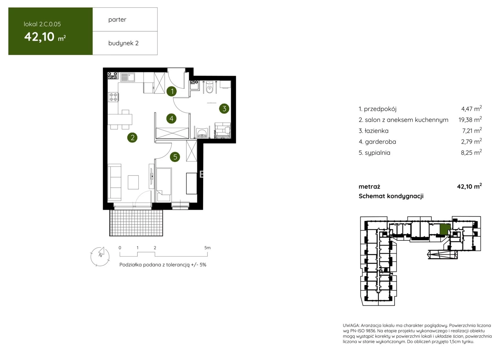2 pokoje, mieszkanie 42,10 m², parter, oferta nr , BS2-MS-304330-3, Kraków, Prądnik Biały, Pękowicka