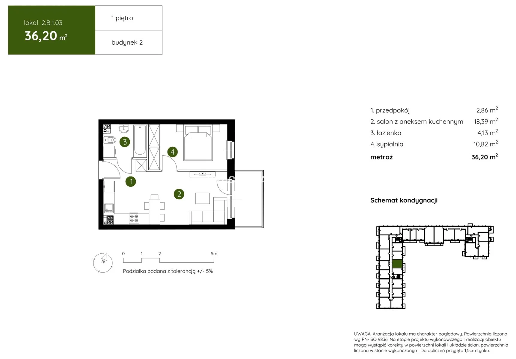 2 pokoje, mieszkanie 36,20 m², piętro 1, oferta nr , BS2-MS-304343-3, Kraków, Prądnik Biały, Pękowicka