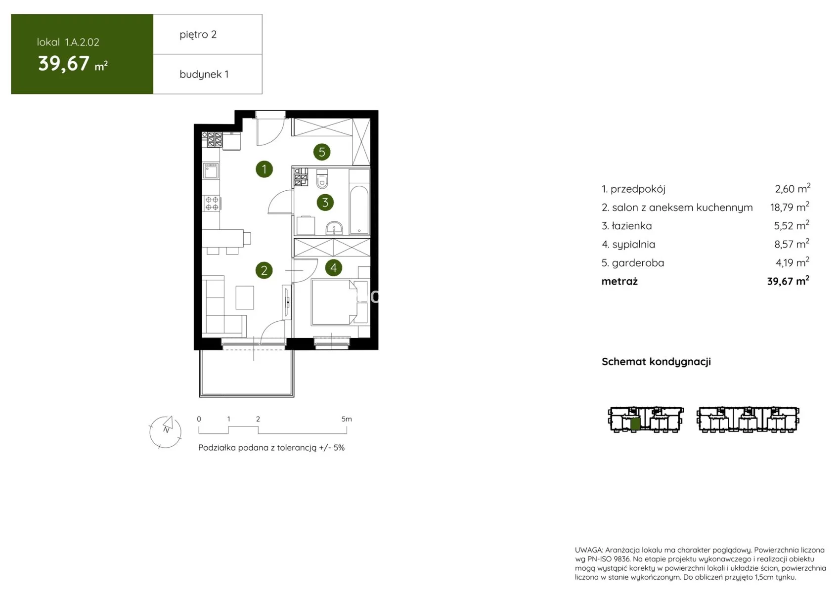 2 pokoje, mieszkanie 39,67 m², piętro 2, oferta nr , BS2-MS-304001-17, Kraków, Prądnik Biały, Pękowicka