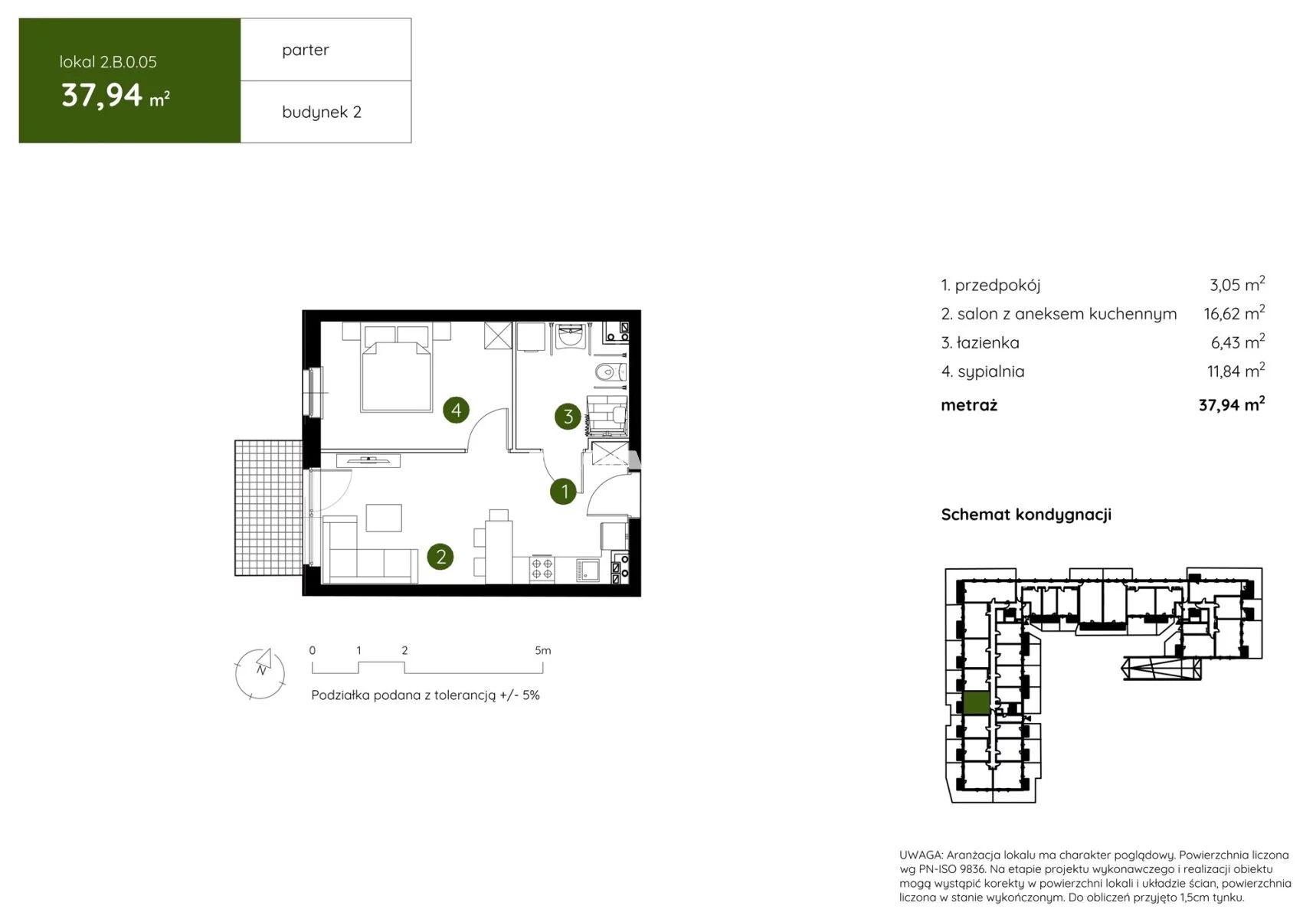2 pokoje, mieszkanie 37,94 m², parter, oferta nr , BS2-MS-304203-17, Kraków, Prądnik Biały, Pękowicka