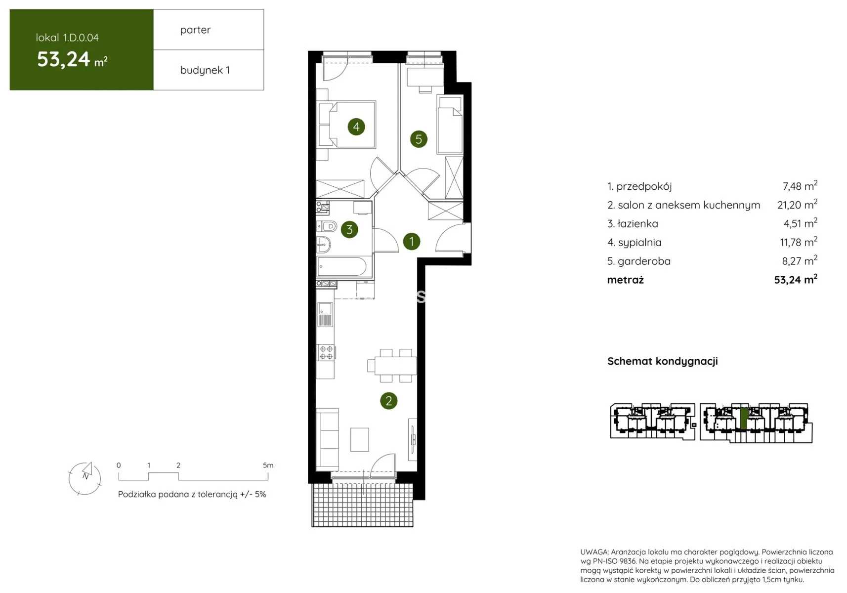 2 pokoje, mieszkanie 53,24 m², parter, oferta nr , BS2-MS-303954-17, Kraków, Prądnik Biały, Pękowicka