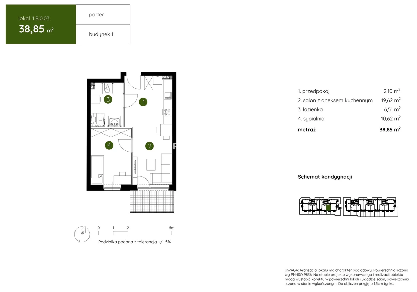 2 pokoje, mieszkanie 38,85 m², parter, oferta nr , BS2-MS-303945-17, Kraków, Prądnik Biały, Pękowicka