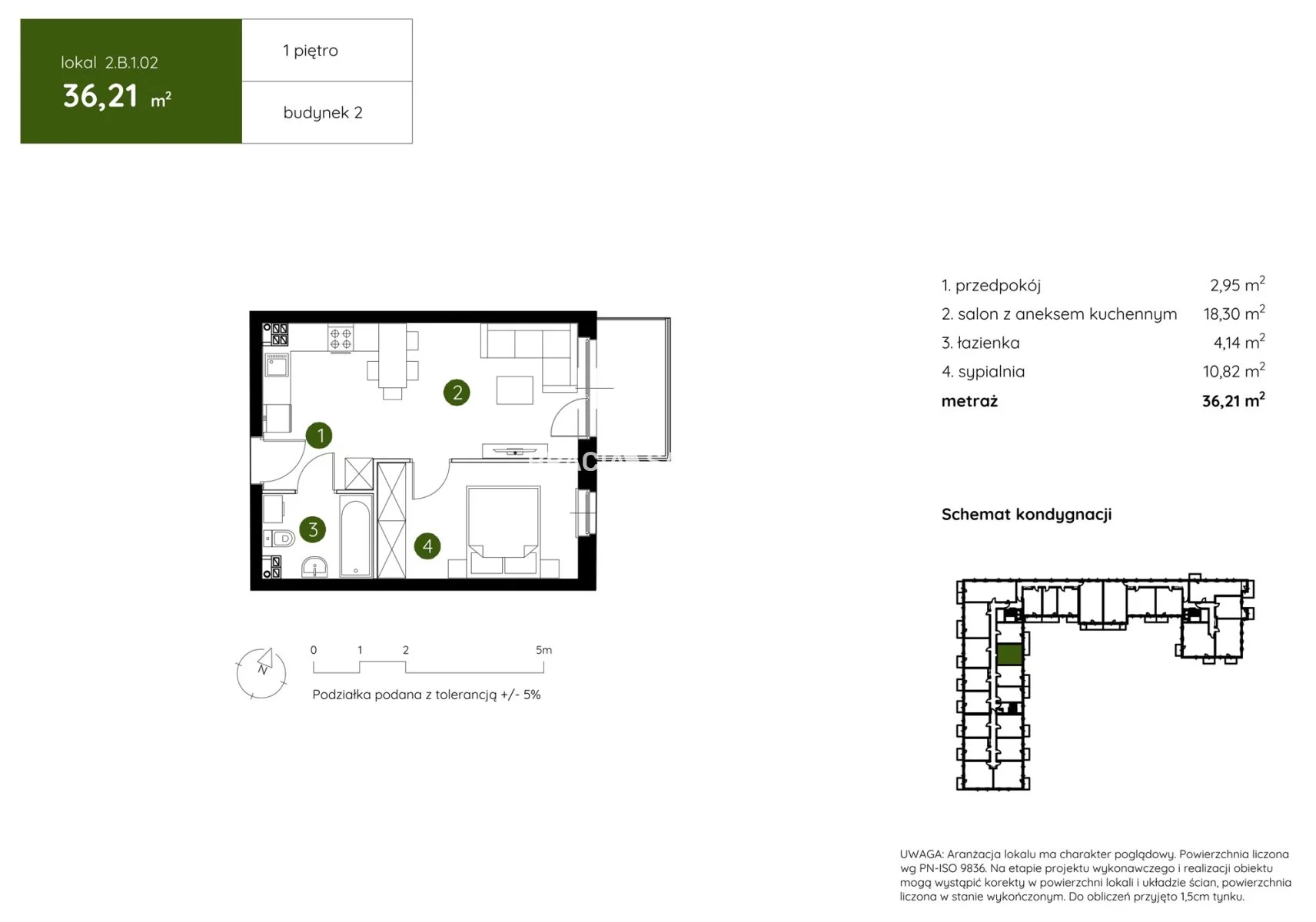 2 pokoje, mieszkanie 36,21 m², piętro 1, oferta nr , BS2-MS-304342-16, Kraków, Prądnik Biały, Pękowicka