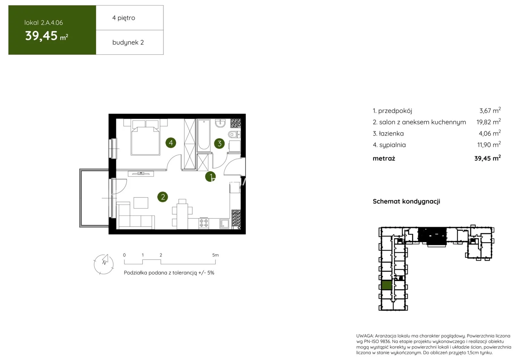 2 pokoje, mieszkanie 39,45 m², piętro 4, oferta nr , BS2-MS-304442-16, Kraków, Prądnik Biały, Pękowicka