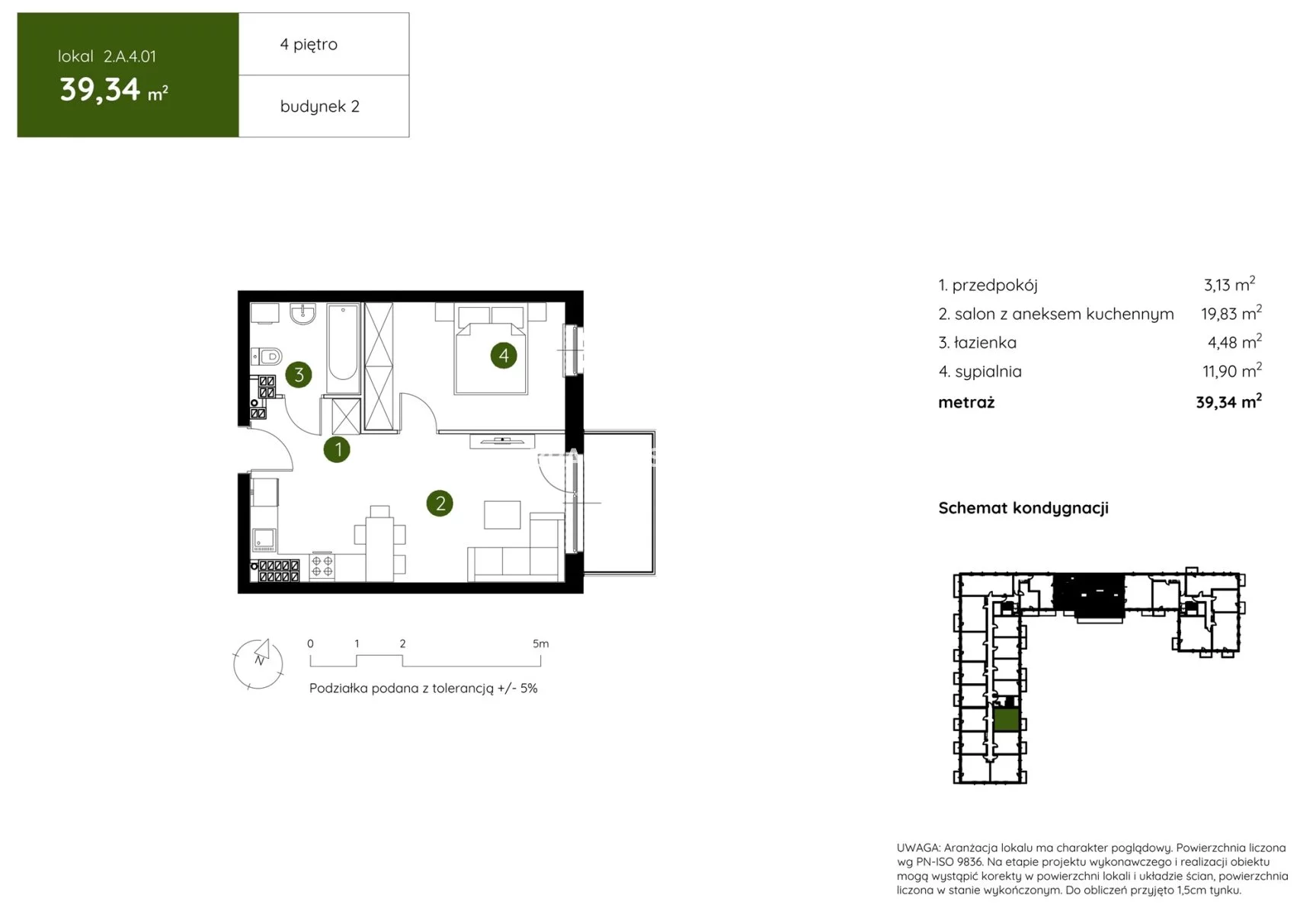 2 pokoje, mieszkanie 39,34 m², piętro 4, oferta nr , BS2-MS-304437-17, Kraków, Prądnik Biały, Pękowicka
