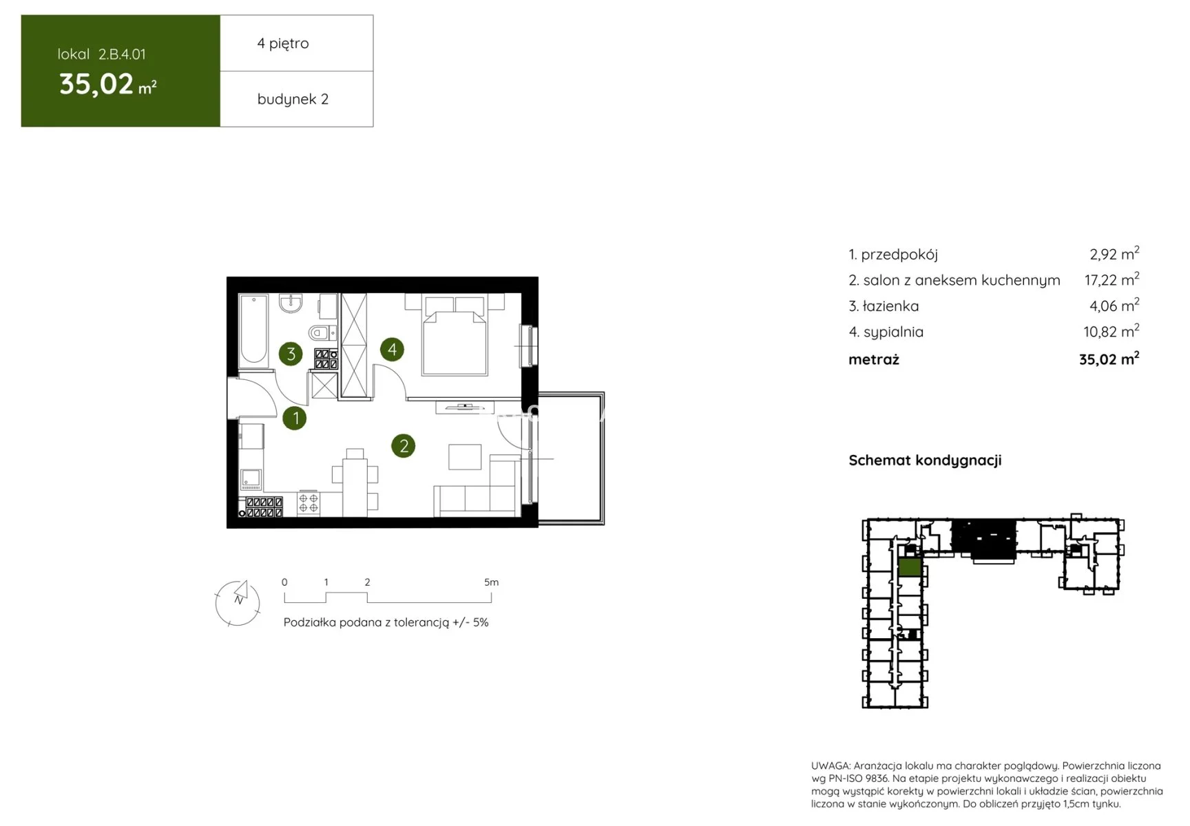 2 pokoje, mieszkanie 35,02 m², piętro 4, oferta nr , BS2-MS-304443-17, Kraków, Prądnik Biały, Pękowicka