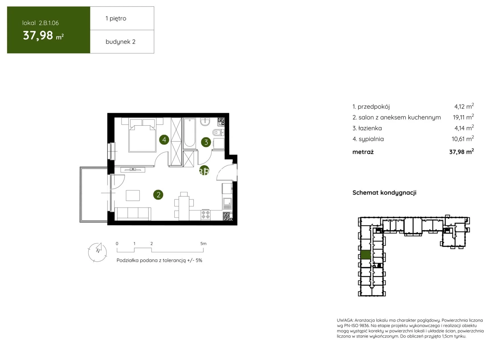 2 pokoje, mieszkanie 37,98 m², piętro 1, oferta nr , BS2-MS-304346-17, Kraków, Prądnik Biały, Pękowicka