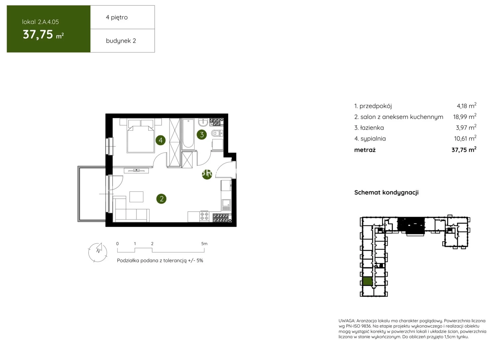 2 pokoje, mieszkanie 37,75 m², piętro 4, oferta nr , BS2-MS-304441-18, Kraków, Prądnik Biały, Pękowicka