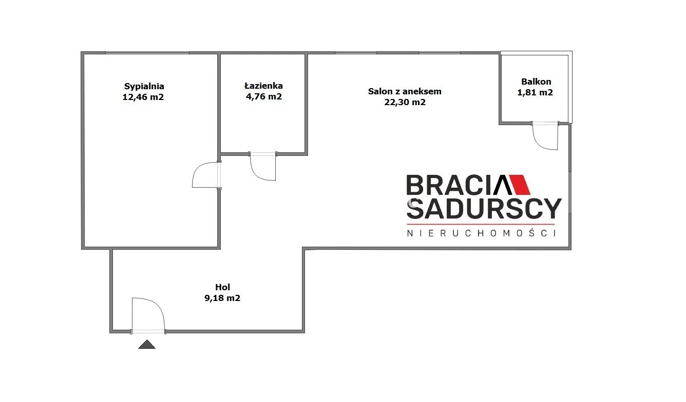2 pokoje, mieszkanie 48,60 m², piętro 2, oferta nr , BS2-MS-308190-4, Kraków, Bieżanów-Prokocim, Półłanki