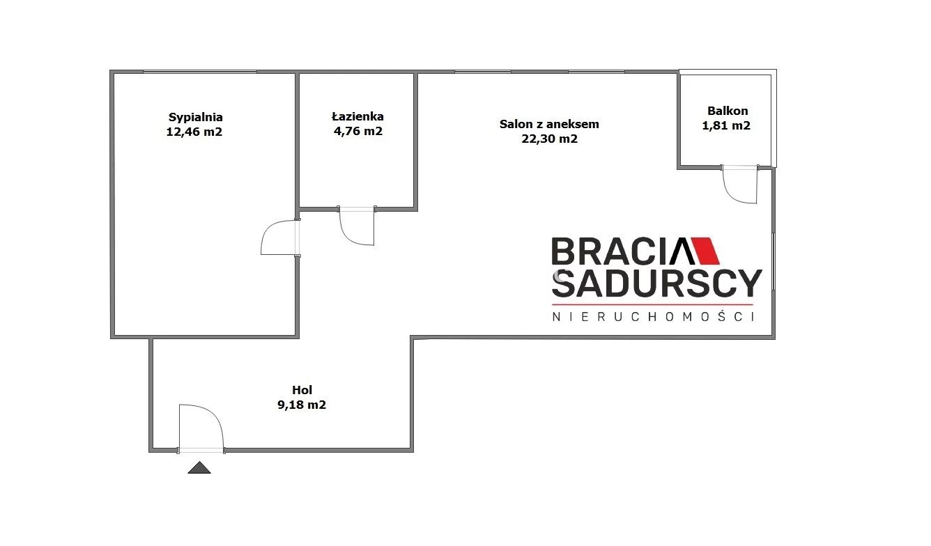 2 pokoje, mieszkanie 48,60 m², piętro 2, oferta nr , BS2-MS-308190-4, Kraków, Bieżanów-Prokocim, Półłanki