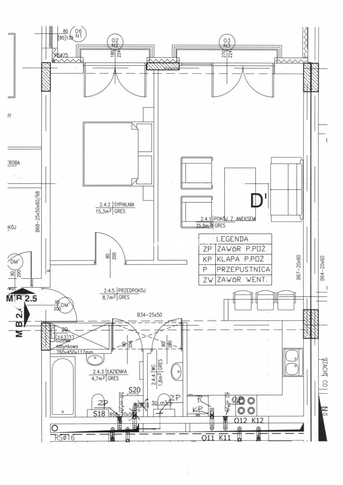 2 pokoje, apartament 66,40 m², piętro 1, oferta nr , BS1-MS-309497-48, Kraków, Podgórze, Zabłocie, Przemysłowa