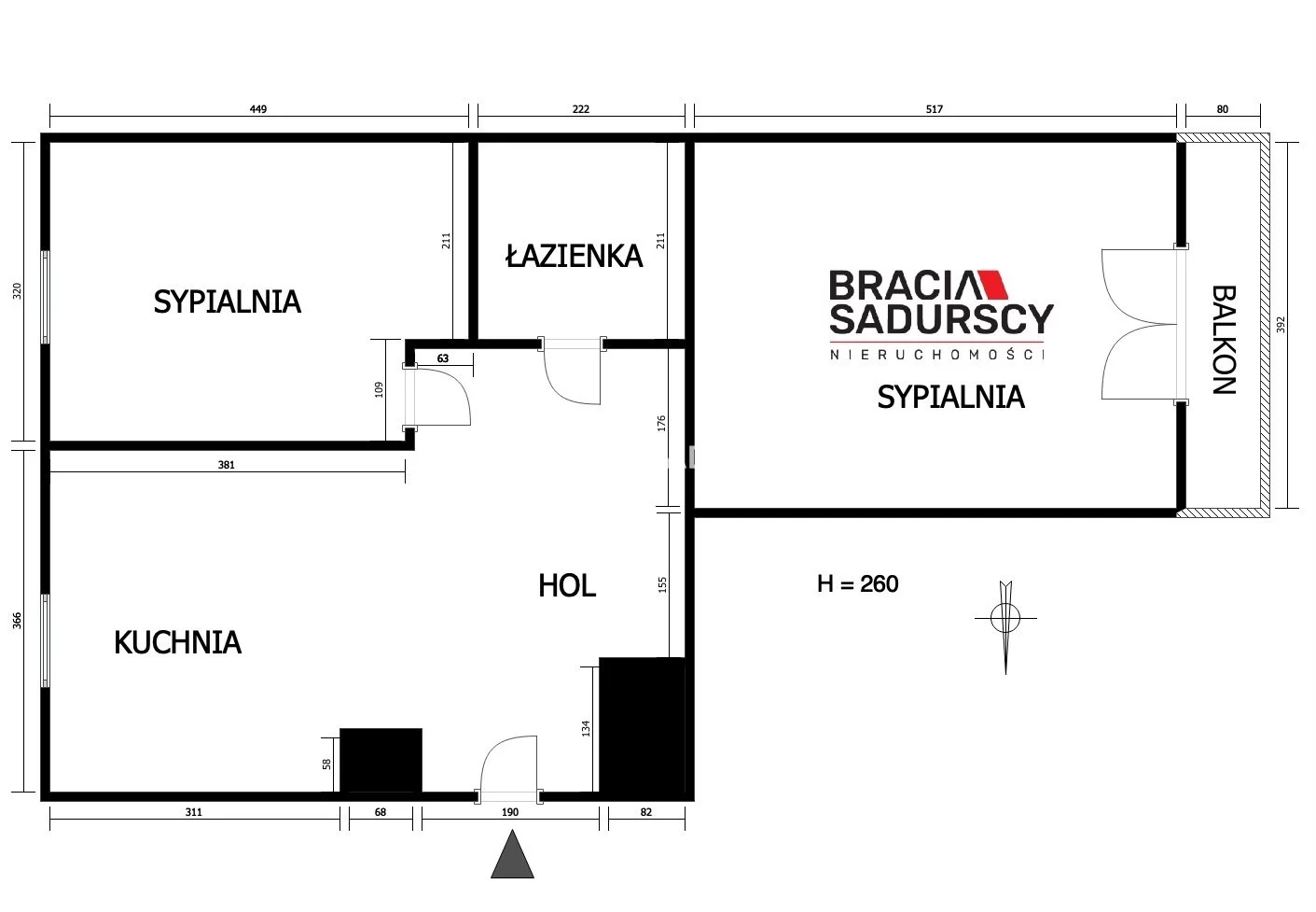 2 pokoje, mieszkanie 57,00 m², parter, oferta nr , BS3-MS-309889-5, Kraków, Bronowice, Radzikowskiego