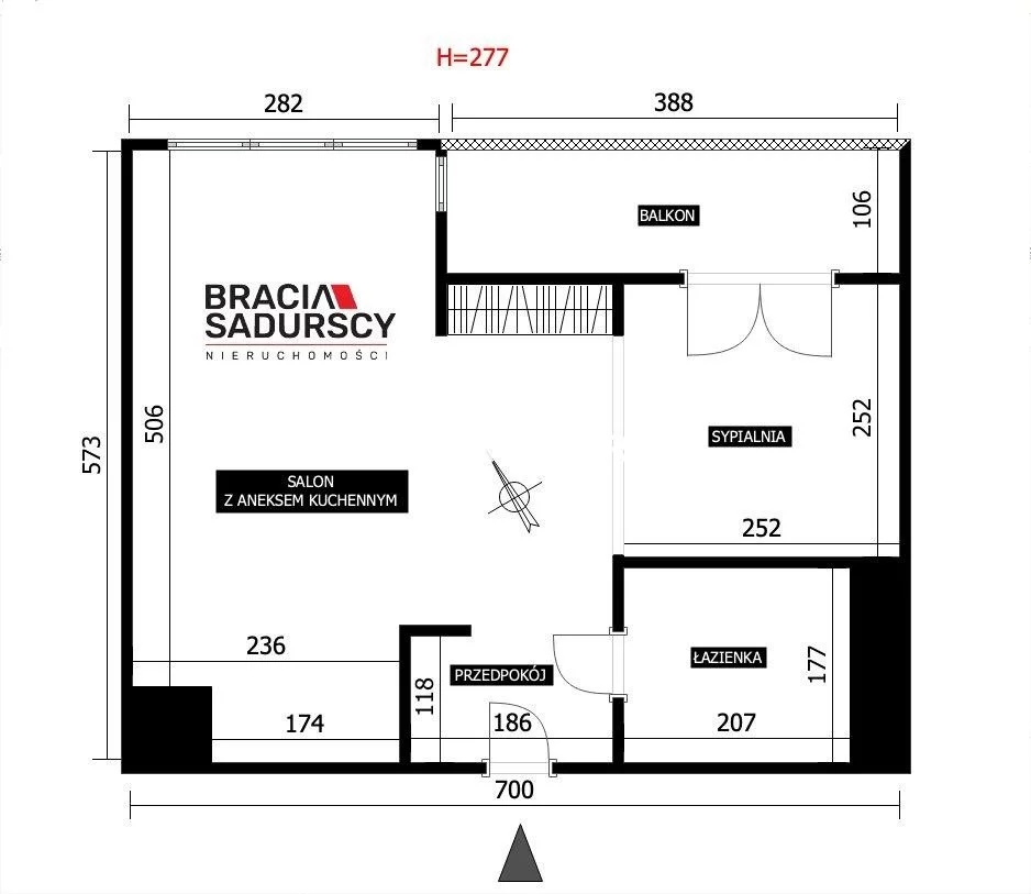 2 pokoje, apartament 33,12 m², piętro 1, oferta nr , BS5-MS-311166-3, Kraków, Rakowicka