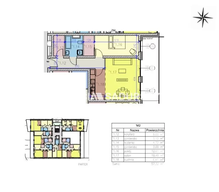2 pokoje, mieszkanie 57,32 m², parter, oferta nr , BS2-MS-305254-75, Kraków, Prądnik Czerwony, Reduta