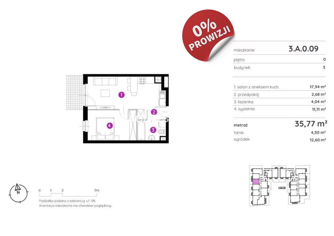 Mieszkanie 35,77 m², parter, oferta nr , BS2-MS-301451-20, Kraków, Podgórze, Rydlówka