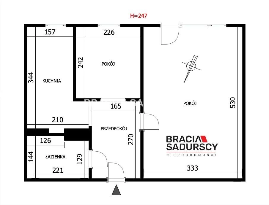 2 pokoje, mieszkanie 37,10 m², piętro 3, oferta nr , BS2-MS-309062-3, Skawina, Słoneczna