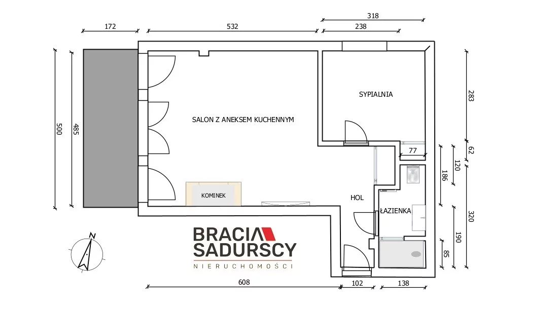 2 pokoje, mieszkanie 45,05 m², parter, oferta nr , BS5-MS-305476-26, Zakopane, Smrekowa