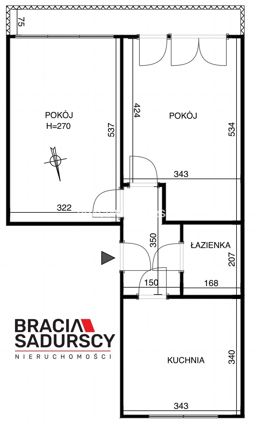 2 pokoje, mieszkanie 54,50 m², piętro 3, oferta nr , BS4-MS-308949-6, Kraków, Stare Miasto, Stare Miasto, Szlak