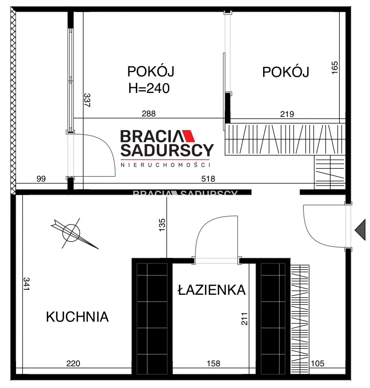 2 pokoje, mieszkanie 35,15 m², piętro 2, oferta nr , BS3-MS-308653, Jaworzno, Towarowa