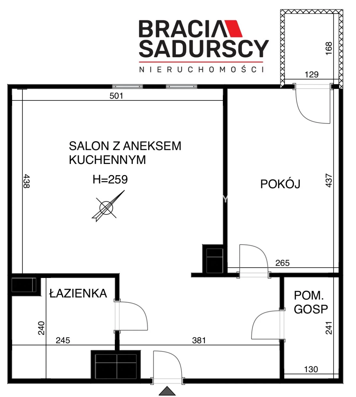 2 pokoje, mieszkanie 50,80 m², piętro 4, oferta nr , BS1-MS-309319-7, Kraków, Podgórze, Zabłocie, Zabłocie