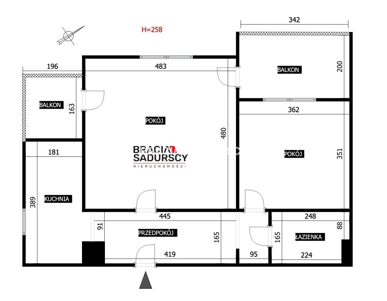 2 pokoje, mieszkanie 57,07 m², piętro 4, oferta nr , BS1-MS-312111, Kraków, Dębniki, Ruczaj, Zachodnia