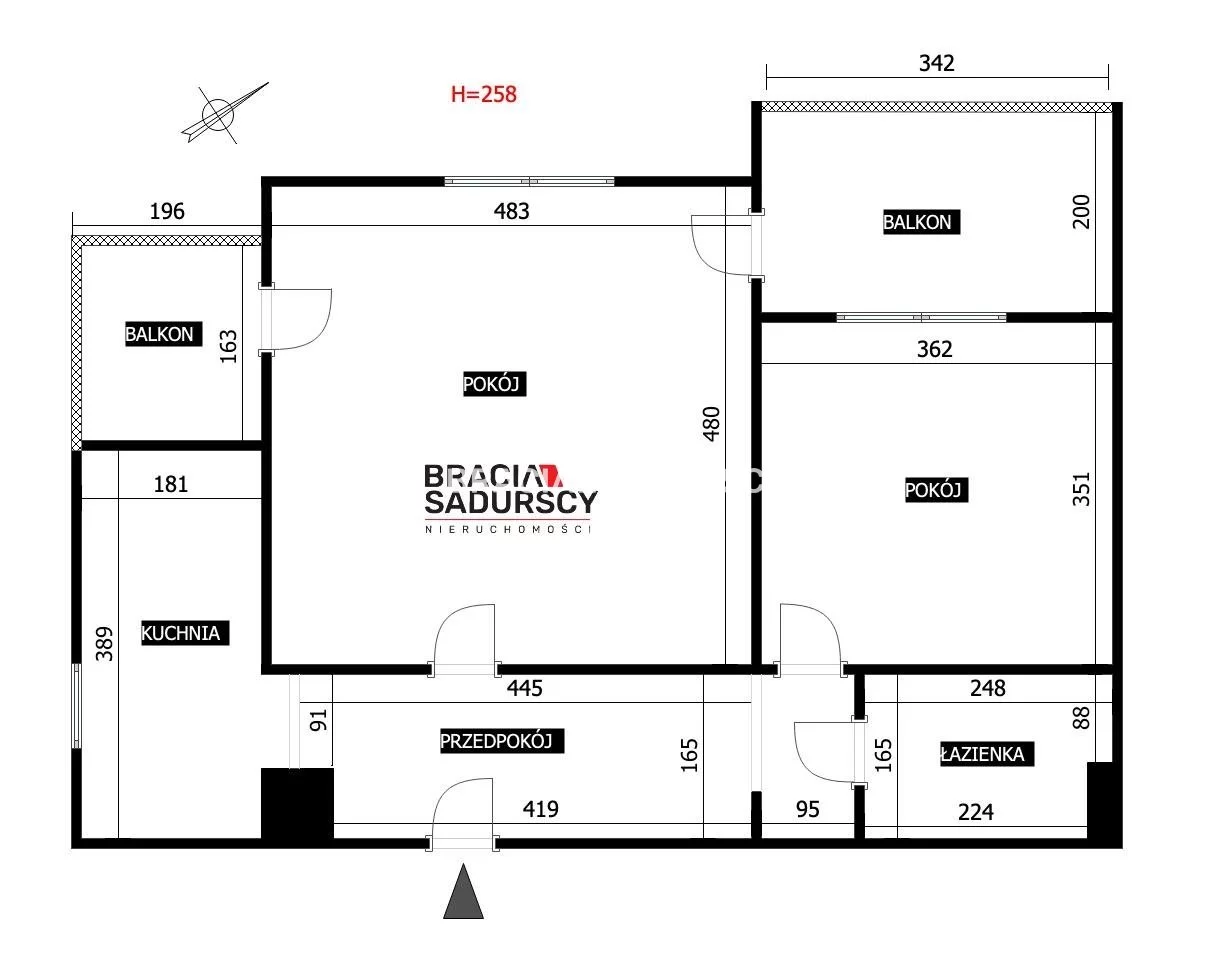 2 pokoje, mieszkanie 57,07 m², piętro 4, oferta nr , BS1-MS-312111, Kraków, Dębniki, Ruczaj, Zachodnia