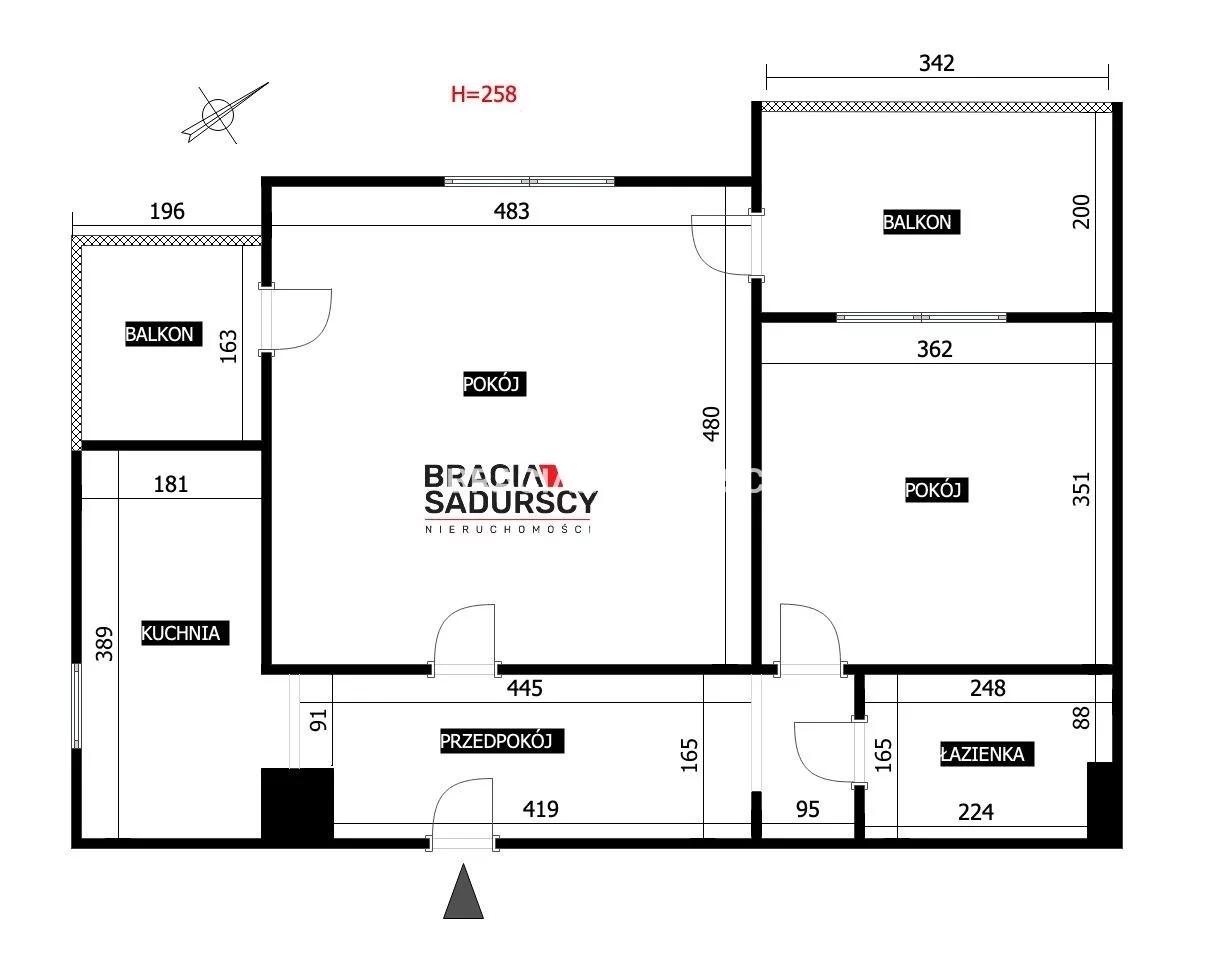 2 pokoje, mieszkanie 57,07 m², piętro 4, oferta nr , BS1-MS-312111-3, Kraków, Dębniki, Ruczaj, Zachodnia