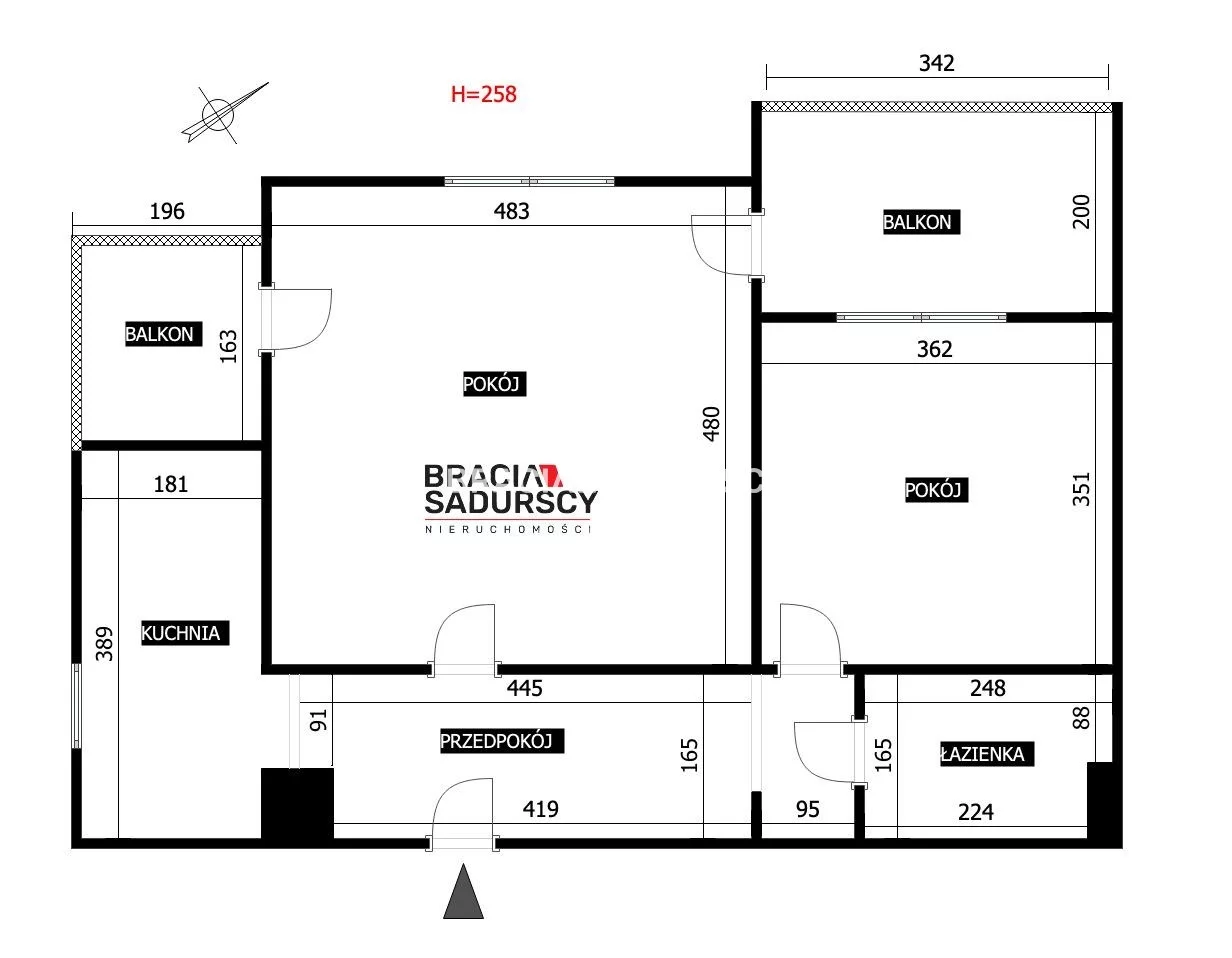 2 pokoje, mieszkanie 57,07 m², piętro 4, oferta nr , BS1-MS-312111-3, Kraków, Dębniki, Ruczaj, Zachodnia