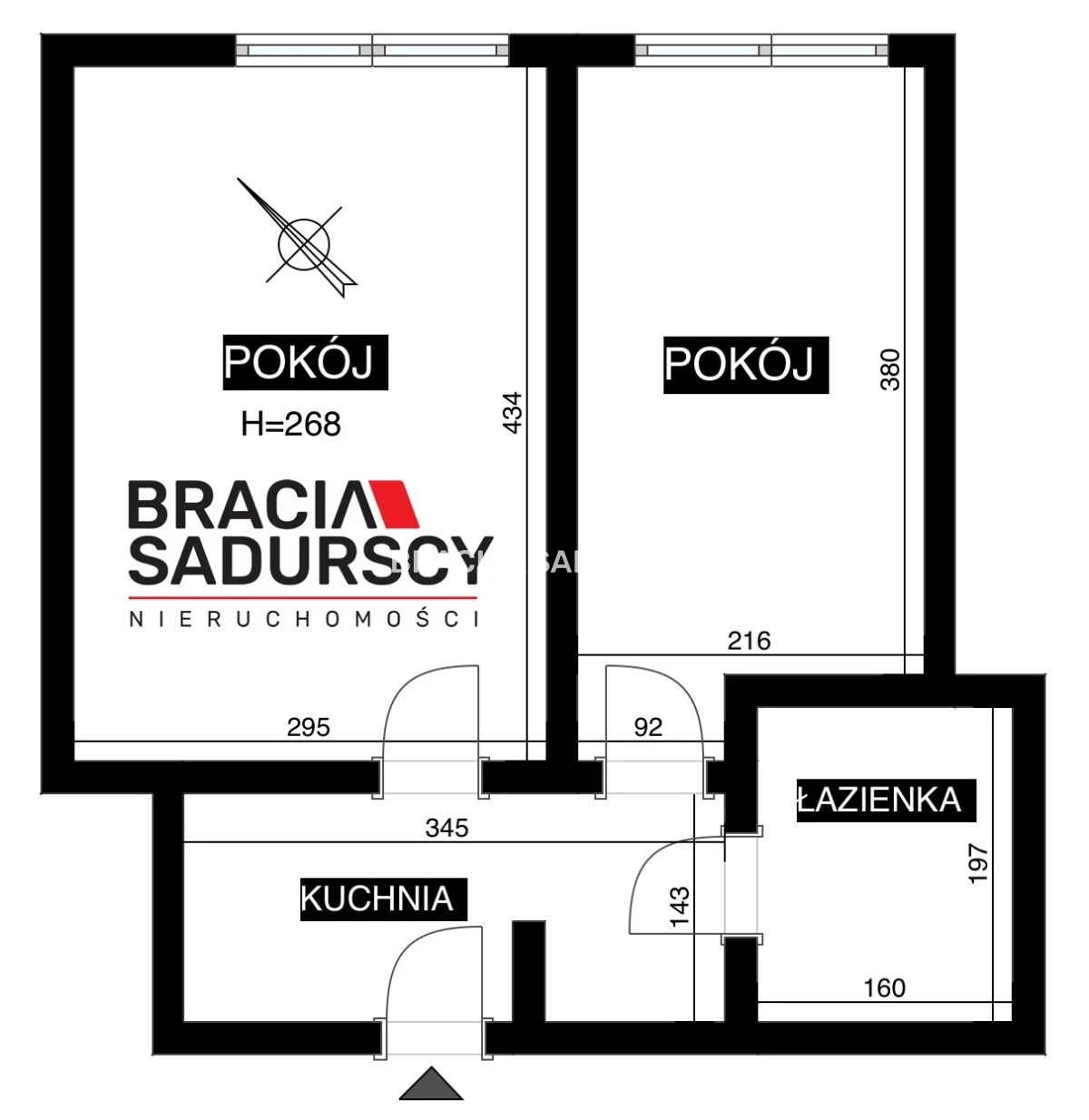 2 pokoje, mieszkanie 29,43 m², piętro 2, oferta nr , BS5-MS-312216, Kraków, Mistrzejowice, Nowa Huta, os. Zielone