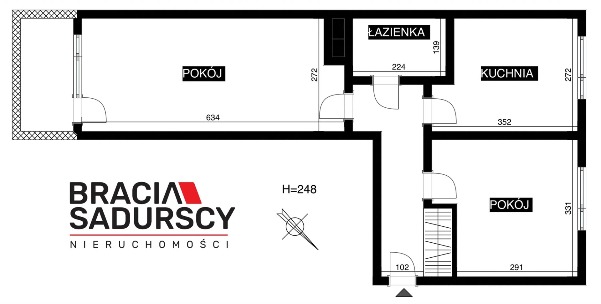 2 pokoje, mieszkanie 46,88 m², piętro 7, oferta nr , BS5-MW-311283-4, Kraków, Bieńczyce, os. Albertyńskie
