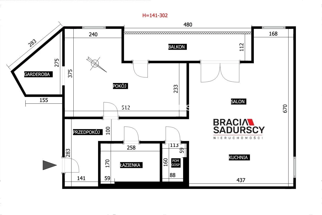 2 pokoje, mieszkanie 60,00 m², piętro 3, oferta nr , BS4-MW-312589, Kraków, Krowodrza, Armii Krajowej