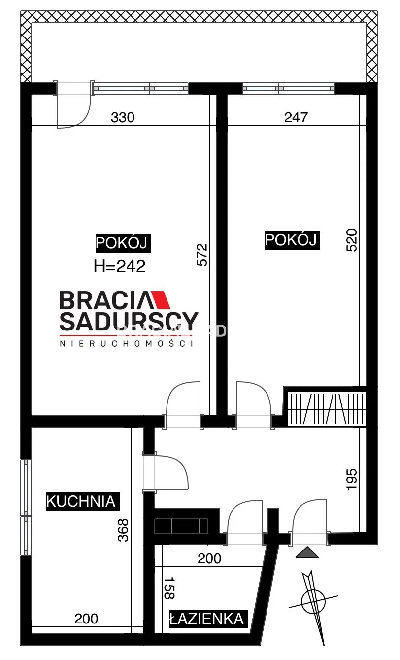 2 pokoje, mieszkanie 50,00 m², piętro 6, oferta nr , BS5-MW-312098, Kraków, Chocimska