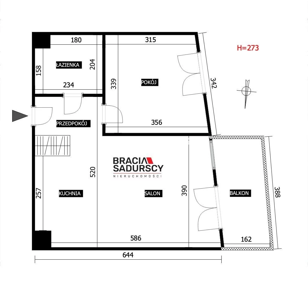 2 pokoje, mieszkanie 43,21 m², piętro 5, oferta nr , BS2-MW-312109, Kraków, Krowodrza, Cieszyńska