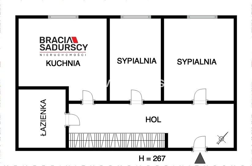 2 pokoje, mieszkanie 49,42 m², piętro 3, oferta nr , BS4-MW-312080, Kraków, Grzegórzki, Osiedle Oficerskie, Kielecka