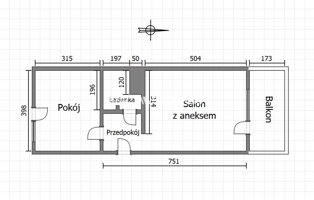 2 pokoje, mieszkanie 41,28 m², piętro 2, oferta nr , BS3-MW-310898-1, Kraków, Dębniki, Konopnickiej