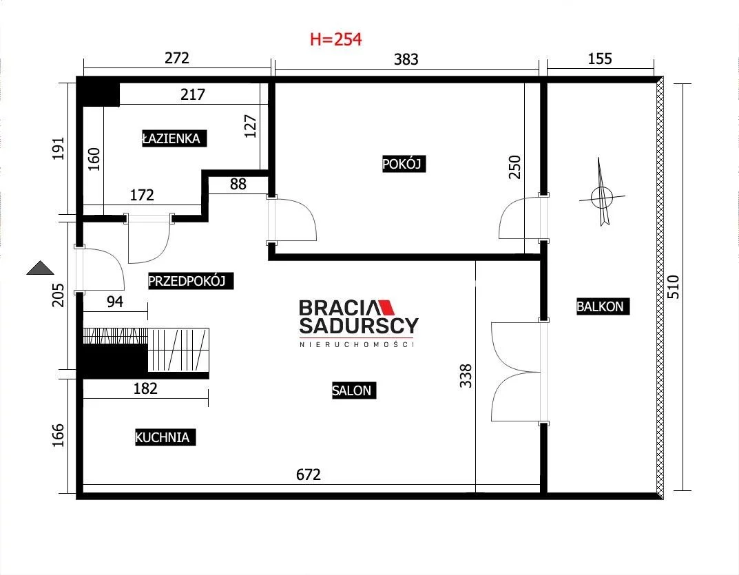 2 pokoje, mieszkanie 38,14 m², piętro 5, oferta nr , BS3-MW-311211-1, Kraków, Podgórze Duchackie, Kordiana