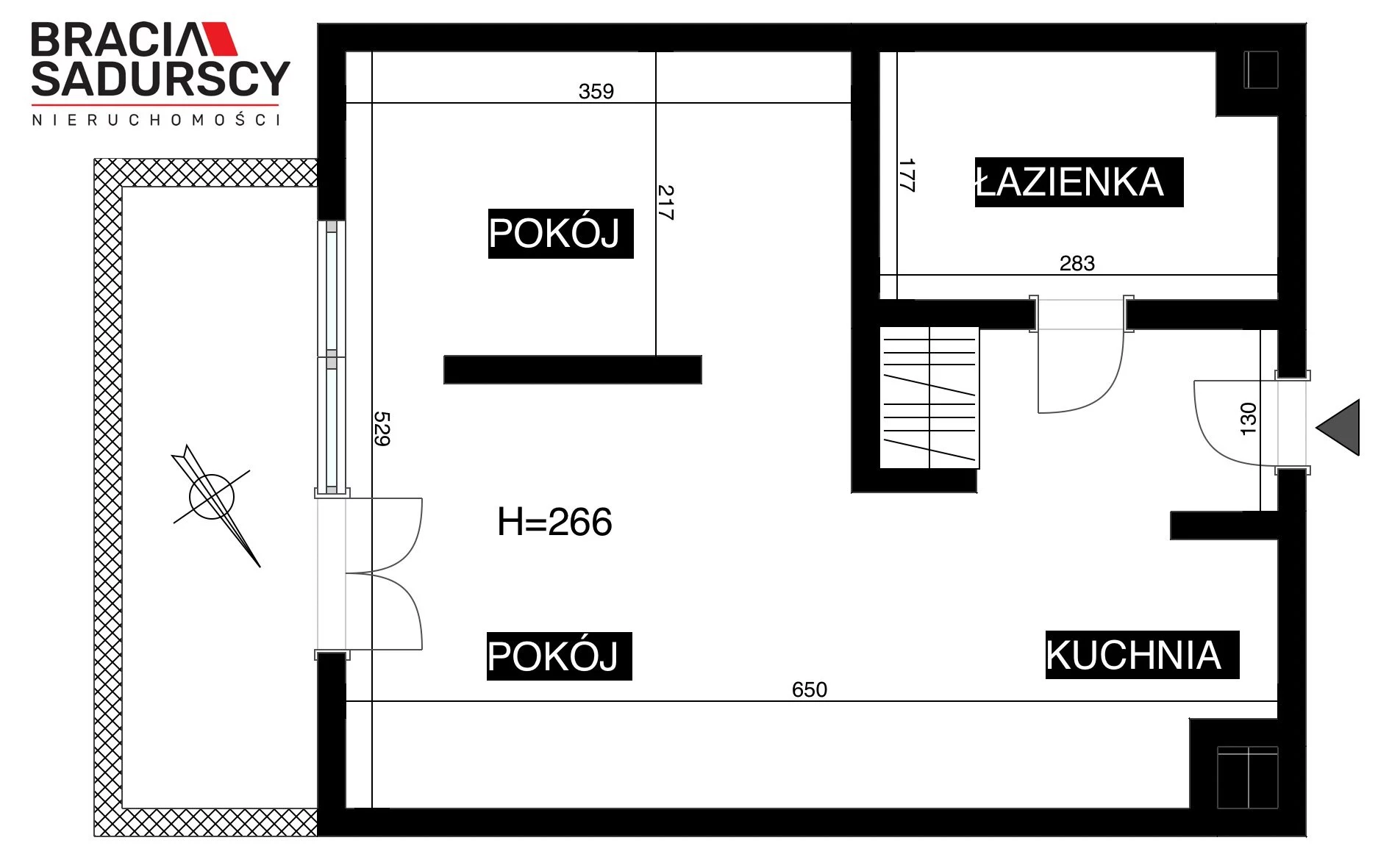 2 pokoje, mieszkanie 33,30 m², piętro 2, oferta nr , BS3-MW-311682, Kraków, Podgórze, Płaszów, Myśliwska