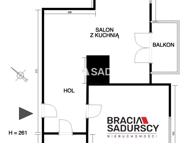 2 pokoje, mieszkanie 51,00 m², piętro 2, oferta nr , BS3-MW-309966, Kraków, Podgórze, Nadwiślańska