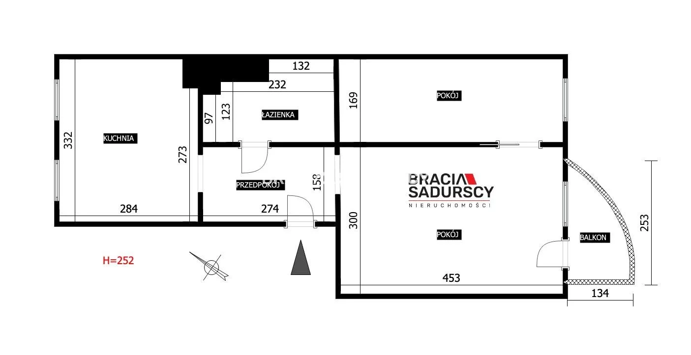 2 pokoje, mieszkanie 40,50 m², piętro 3, oferta nr , BS4-MW-311658, Kraków, Podgórze, Nowohucka