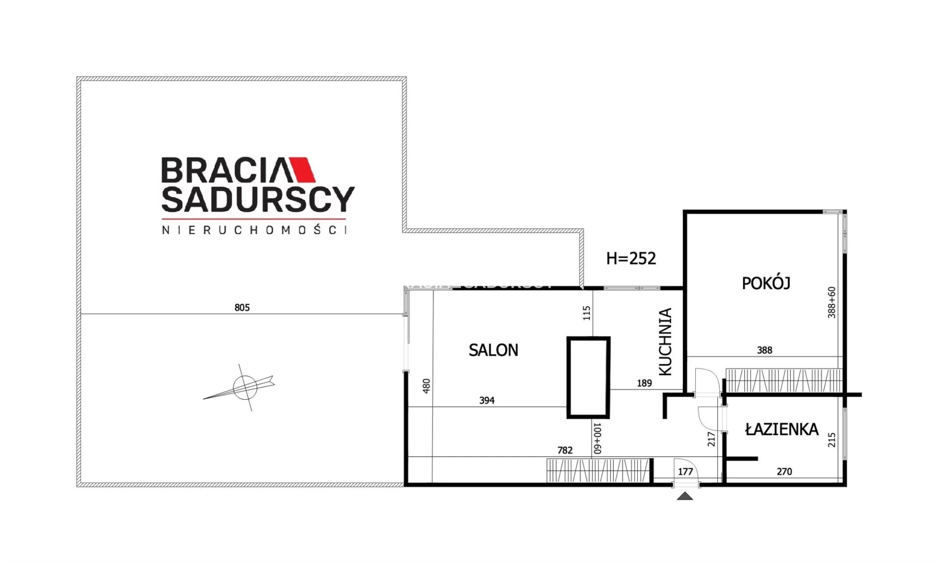 2 pokoje, mieszkanie 55,49 m², parter, oferta nr , BS4-MW-311436-1, Kraków, Dębniki, Zakrzówek, Zakrzowiecka