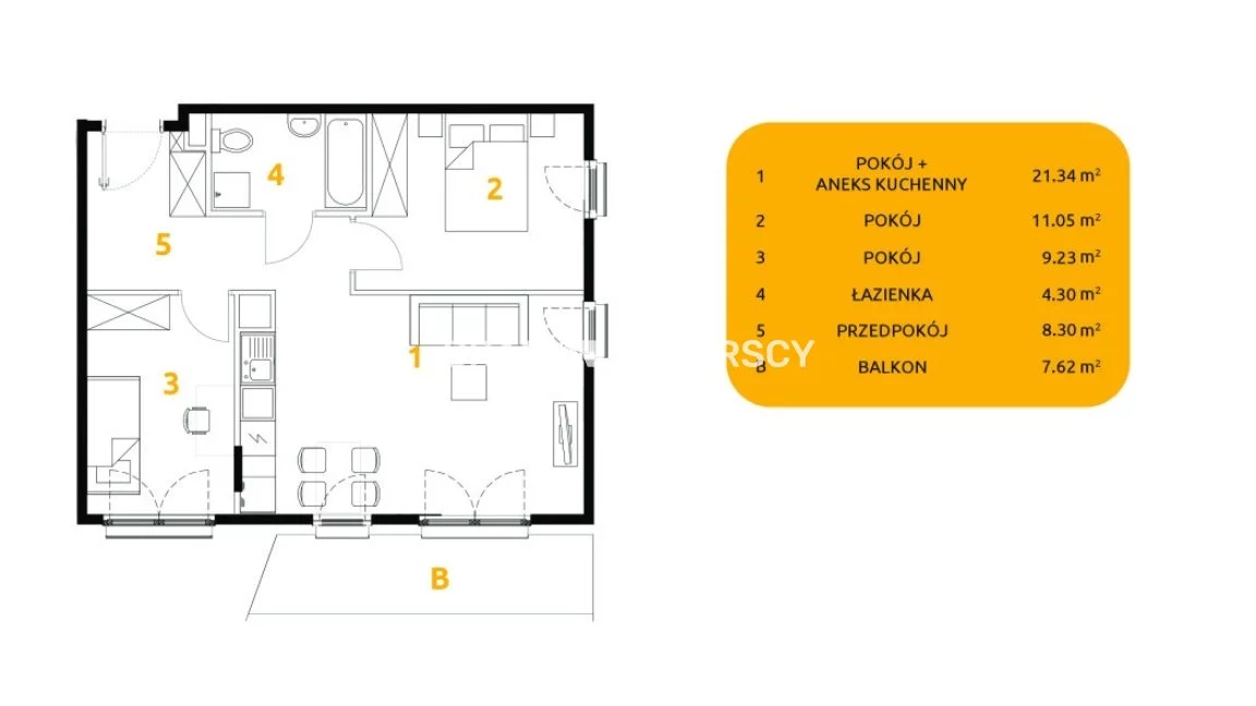 3 pokoje, mieszkanie 54,22 m², parter, oferta nr , BS2-MS-297520-74, Kraków, Prądnik Biały, 29 listopada - okolice