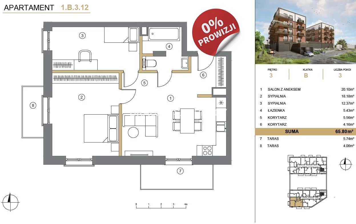 Apartamenty BS2-MS-307547-3 Wieliczka Adama Asnyka