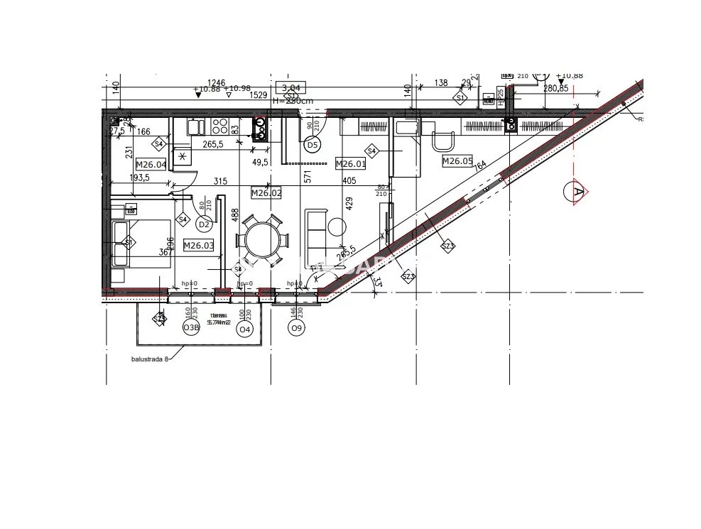 3 pokoje, mieszkanie 60,88 m², piętro 3, oferta nr , BS2-MS-307548-8, Wieliczka, Adama Asnyka