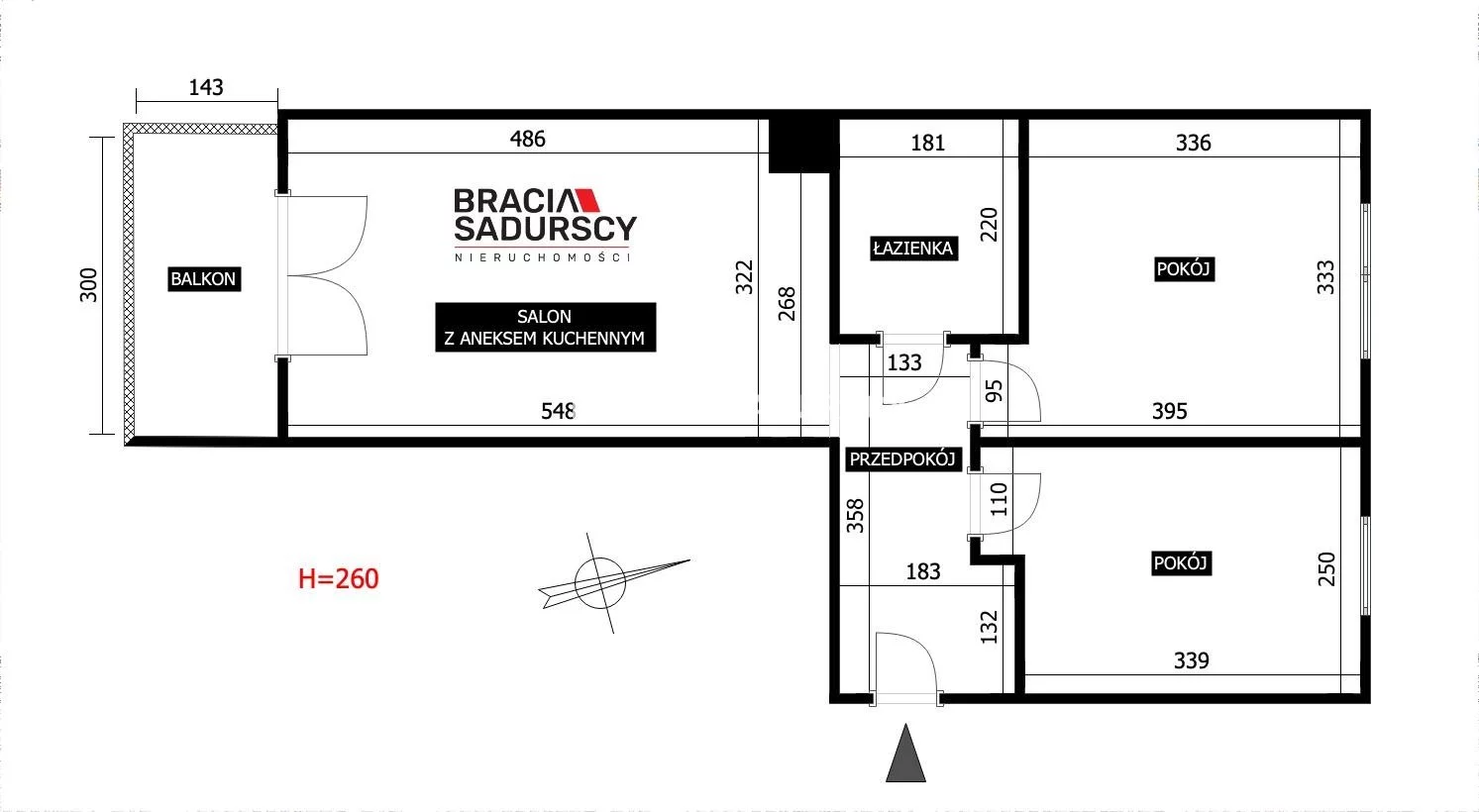 3 pokoje, mieszkanie 49,00 m², piętro 1, oferta nr , BS1-MS-311364-2, Kraków, Swoszowice, Kliny, Anny Szwed-Śniadowskiej