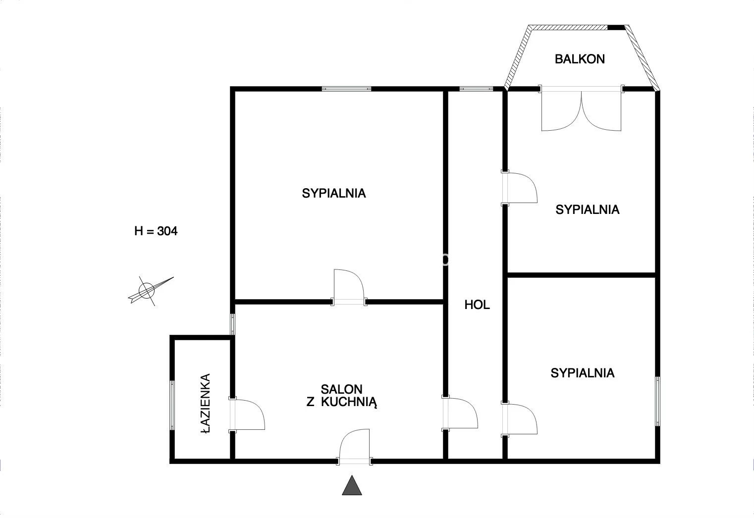 3 pokoje, mieszkanie 64,90 m², piętro 1, oferta nr , BS5-MS-310398-1, Skawina, Bagienki