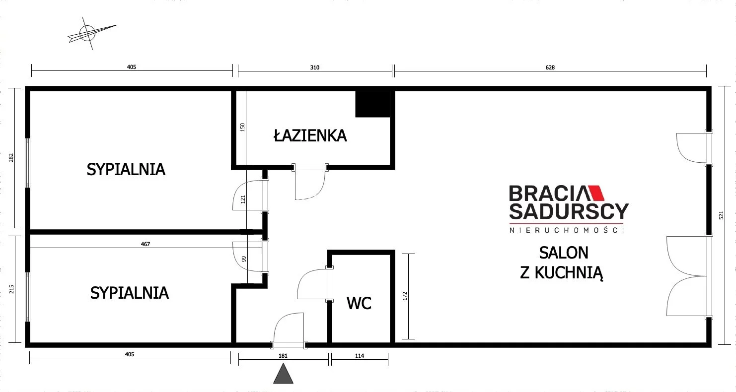 3 pokoje, mieszkanie 69,15 m², parter, oferta nr , BS4-MS-310168-2, Kraków, Grzegórzki, Dąbie, Bajeczna