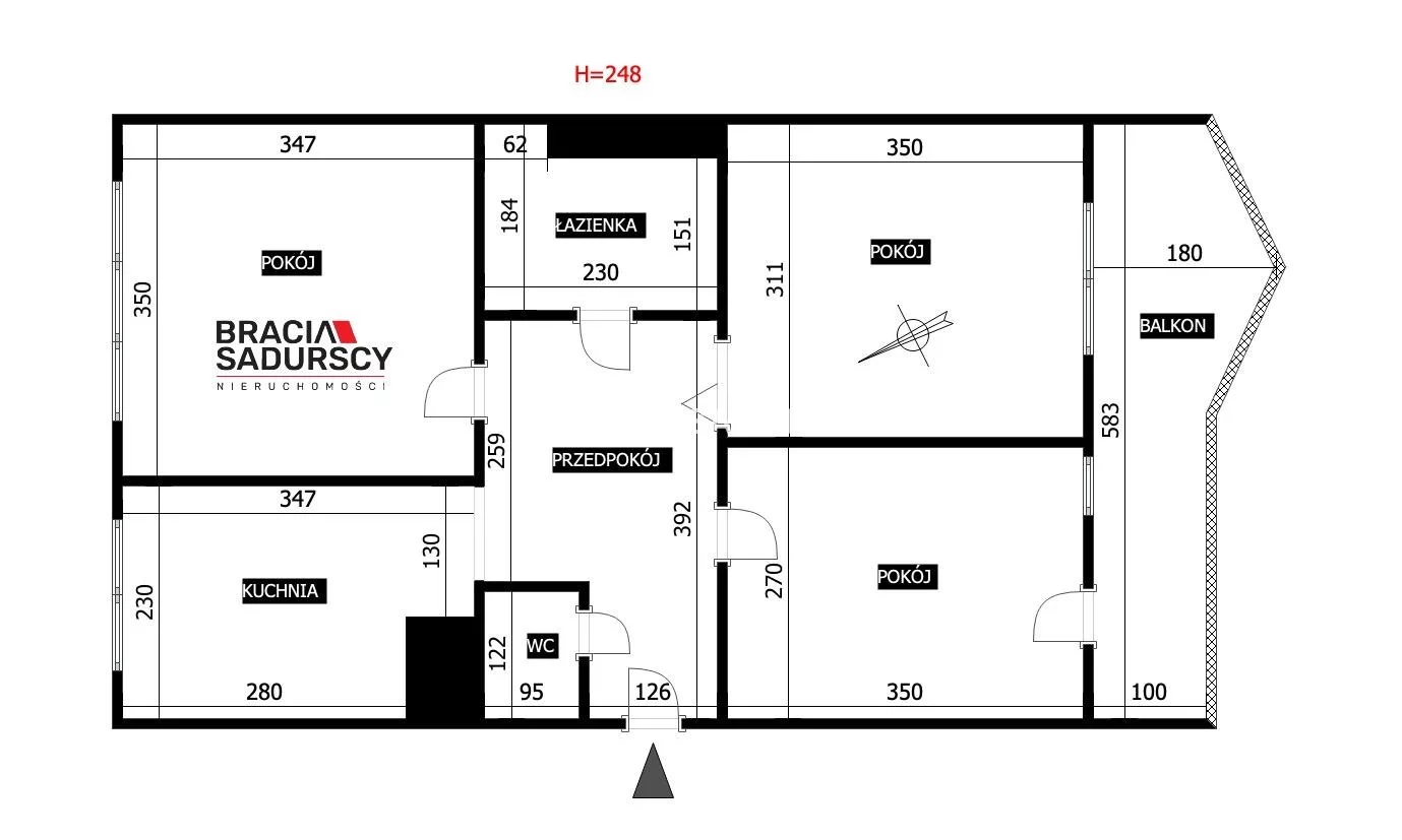 3 pokoje, mieszkanie 52,40 m², parter, oferta nr , BS5-MS-311880, Kraków, Prądnik Biały, Bałtycka