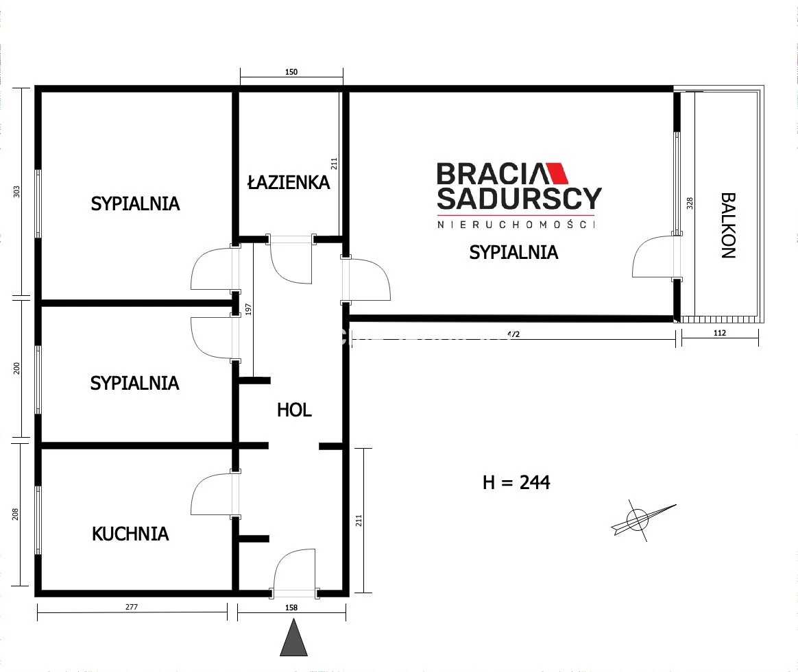 3 pokoje, mieszkanie 47,00 m², piętro 1, oferta nr , BS3-MS-307968-1, Kraków, Mistrzejowice, Bohaterów Września